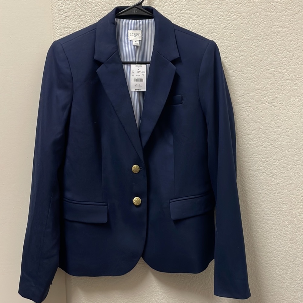 NWT J. Crew Original Schoolboy Blazer (Navy) Size 6